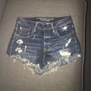 High rise shorts